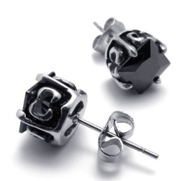 Diamant-Titan-Ohrringe