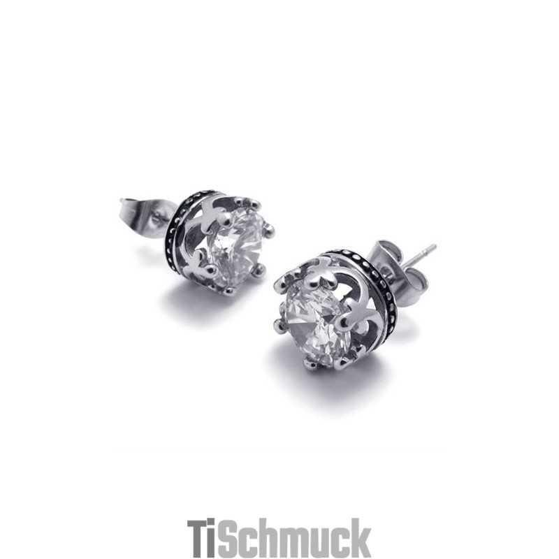 Diamant-Titan-Ohrringe