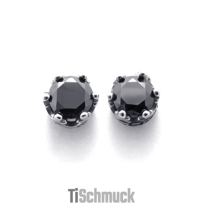 Diamant-Titan-Ohrringe