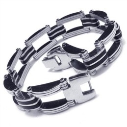 Herren Jungen Silber Reines Titan Armband Charm Armreif