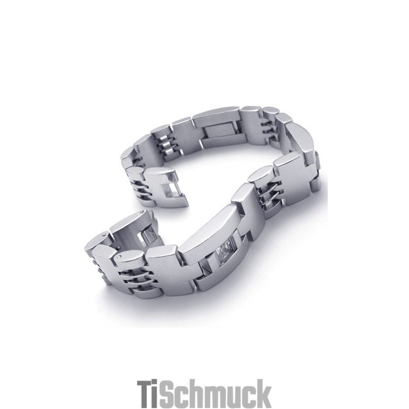 8,5 Zoll Diamant-Titan-Armband