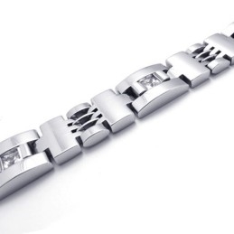 8,5 Zoll Diamant-Titan-Armband