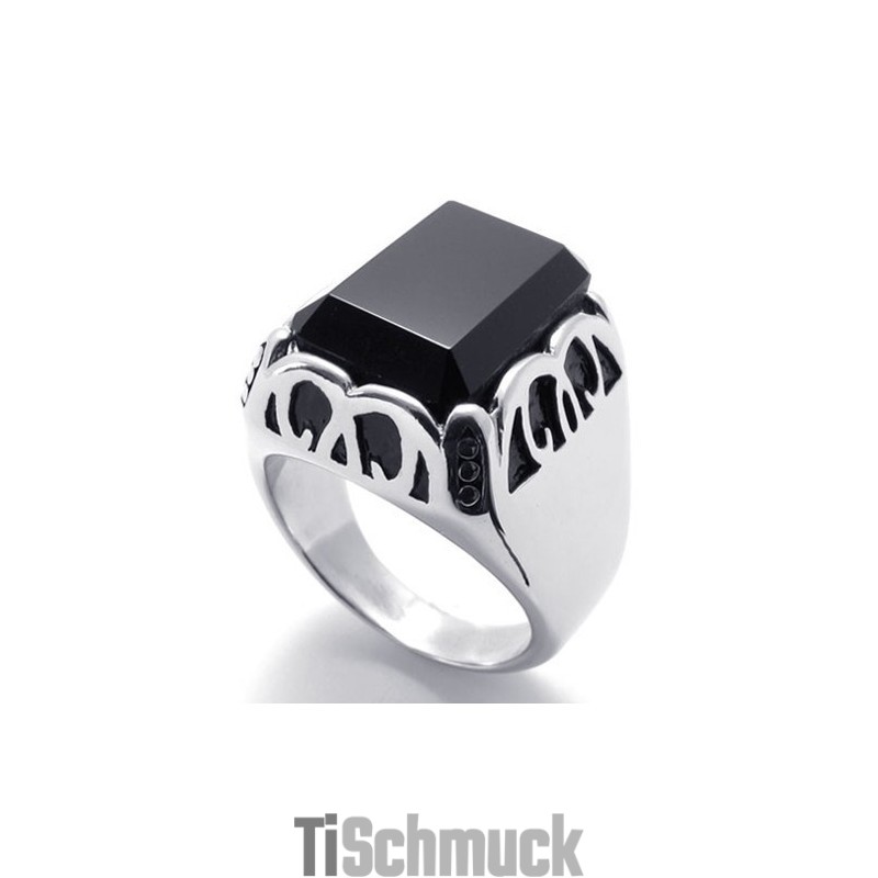 Edelstein-Titanring Edelstein-Titanring