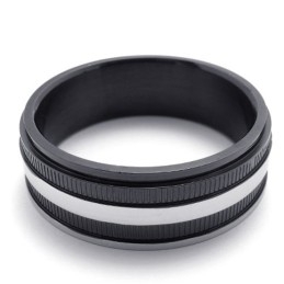 Schwarzer Titanring