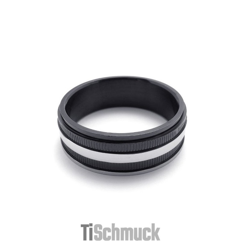 Schwarzer Titanring