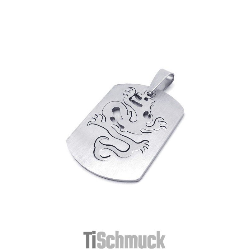 Chinesischer Drachenanhänger Aus Titan