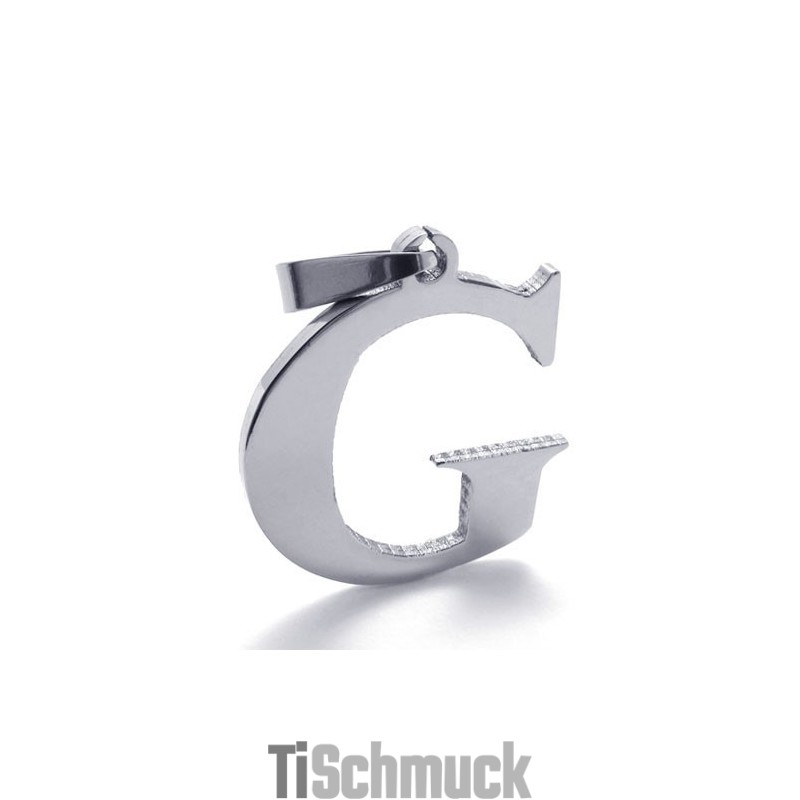 Titananhänger Für Den Buchstaben "G"
