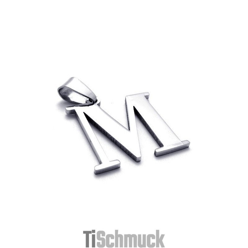 Titananhänger Für Den Buchstaben "M" Titananhänger Für Den Buchstaben "M"