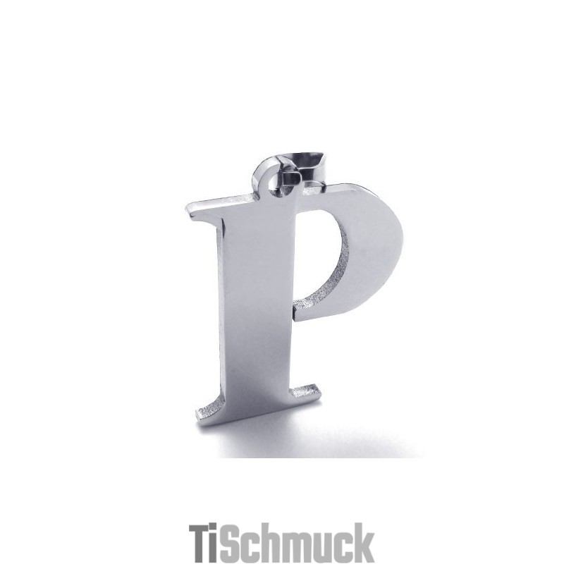 Titananhänger Für Den Buchstaben "P" Titananhänger Für Den Buchstaben "P"