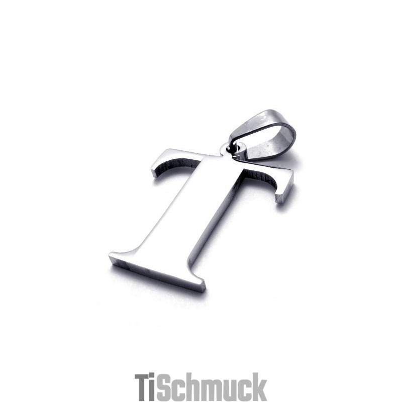 Titan-Anhänger Mit Dem Buchstaben „T“ Titan-Anhänger Mit Dem Buchstaben „T“