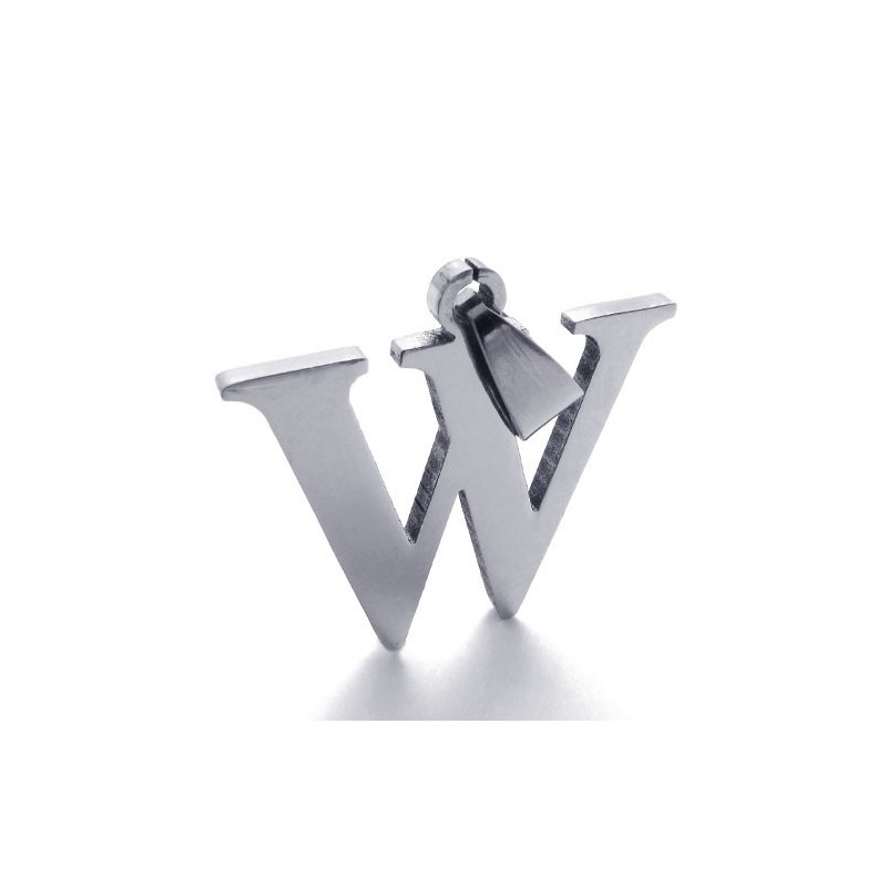 Titananhänger Mit Dem Buchstaben „W“