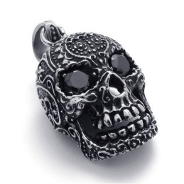 Schwarzer Titananhänger Mit Zirkonen