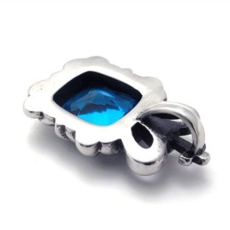 Titananhänger Mit Blauem Zirkon