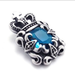 Titananhänger Mit Blauem Zirkon