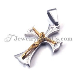 Mode Gold Damen Titan Kreuz Für Jesus Anhänger