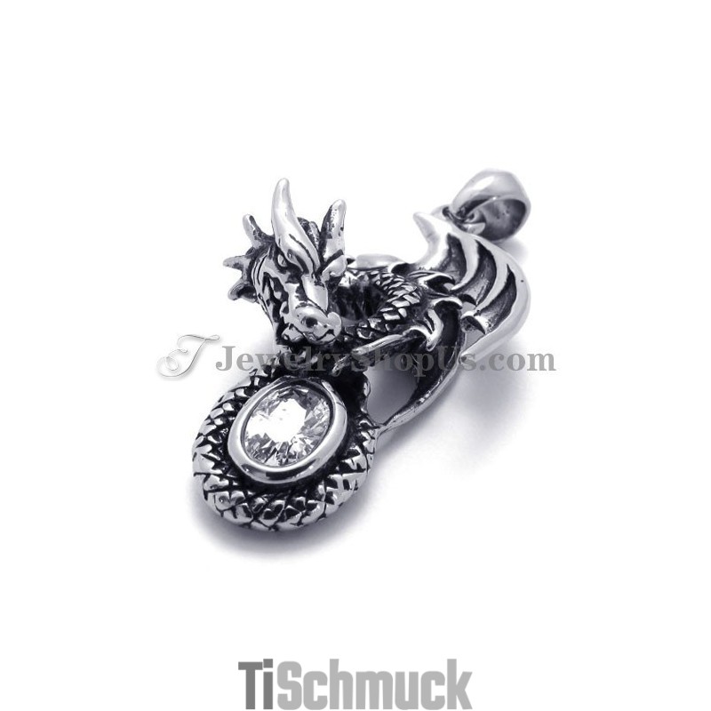 Drachen-Titan-Anhänger Mit Zirkon Drachen-Titan-Anhänger Mit Zirkon