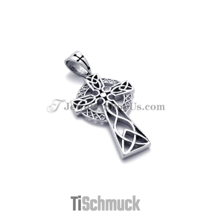 Eleganter Titananhänger Mit Braunem Zirkon