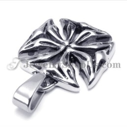 Klassischer Kreuzanhänger Aus Schwarzem Titan