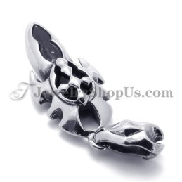 Modischer Titan-Anhänger Mit Schwarzem Zirkonia