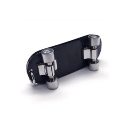 Herren-Kreuz-Halskette Mit Skateboard-Anhänger Aus Reinem Titan