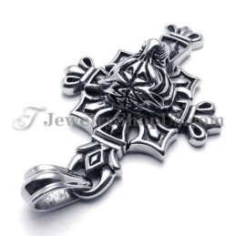 Klassischer Schwarzer Kreuzanhänger Aus Titan