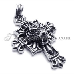 Klassischer Schwarzer Kreuzanhänger Aus Titan