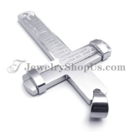 Eleganter Titan-Kreuz-Anhänger Mit Strass