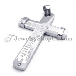 Eleganter Titan-Kreuz-Anhänger Mit Strass