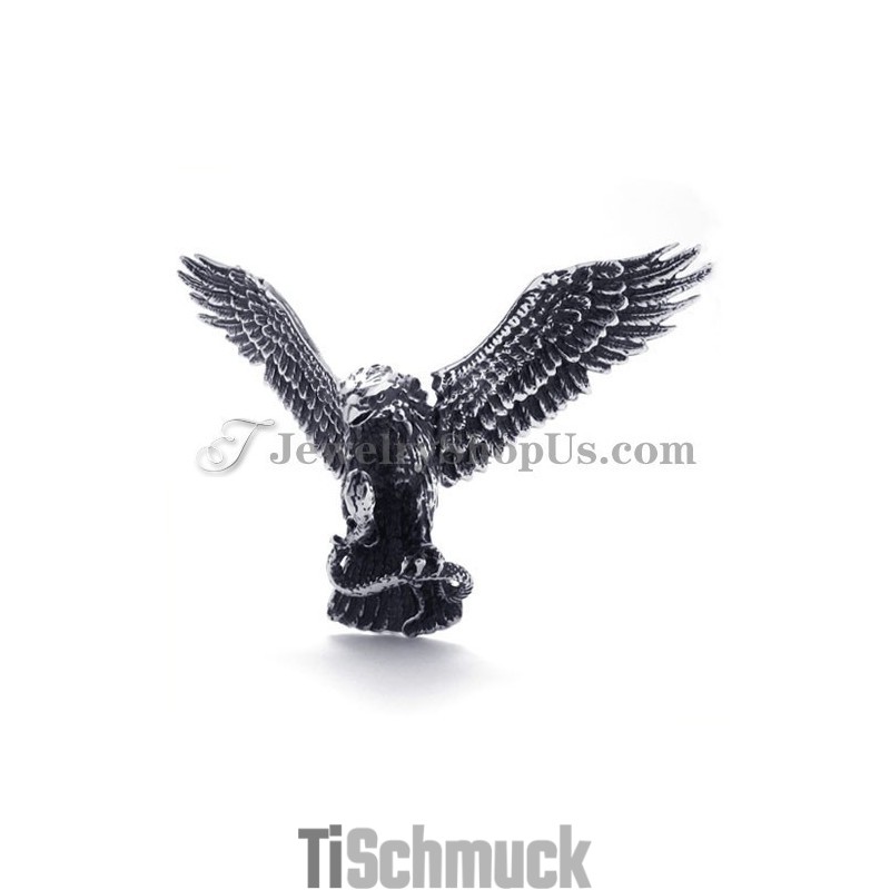 Titan-Anhänger Mit Adler Und Schlange