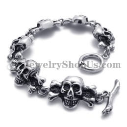 Modisches Titan-Totenkopf-Armband