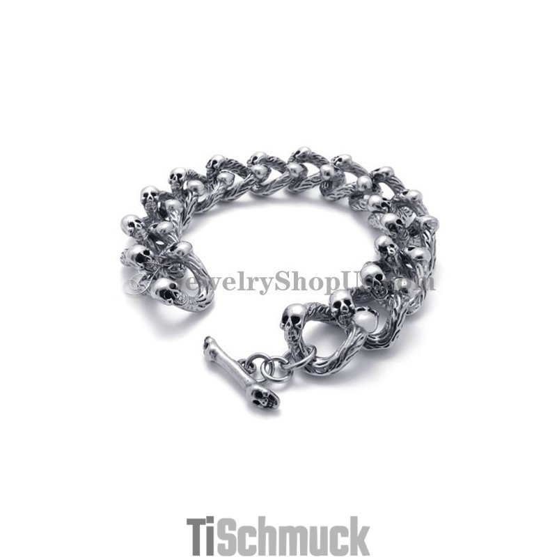 Modisches Titan-Totenkopf-Armband Modisches Titan-Totenkopf-Armband