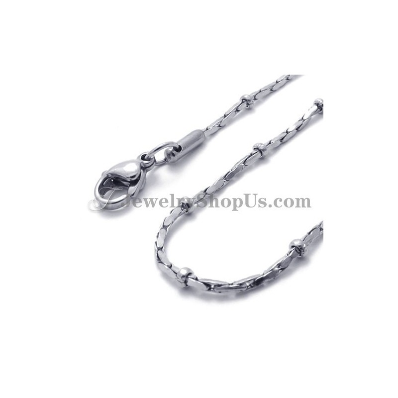 Mode Silber Titan Damen Kette