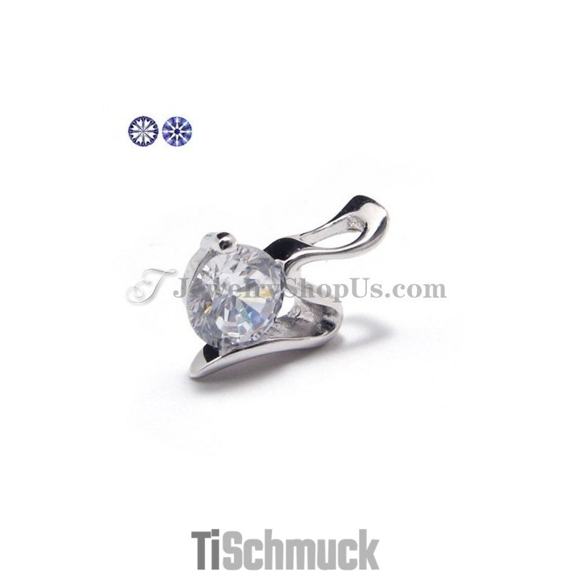925 Silber Zirkon Anhänger (Galvanisierung Platin) Mit Kostenloser Kette 925 Silber Zirkon Anhänger (Galvanisierung Platin) Mit Kostenloser Kette