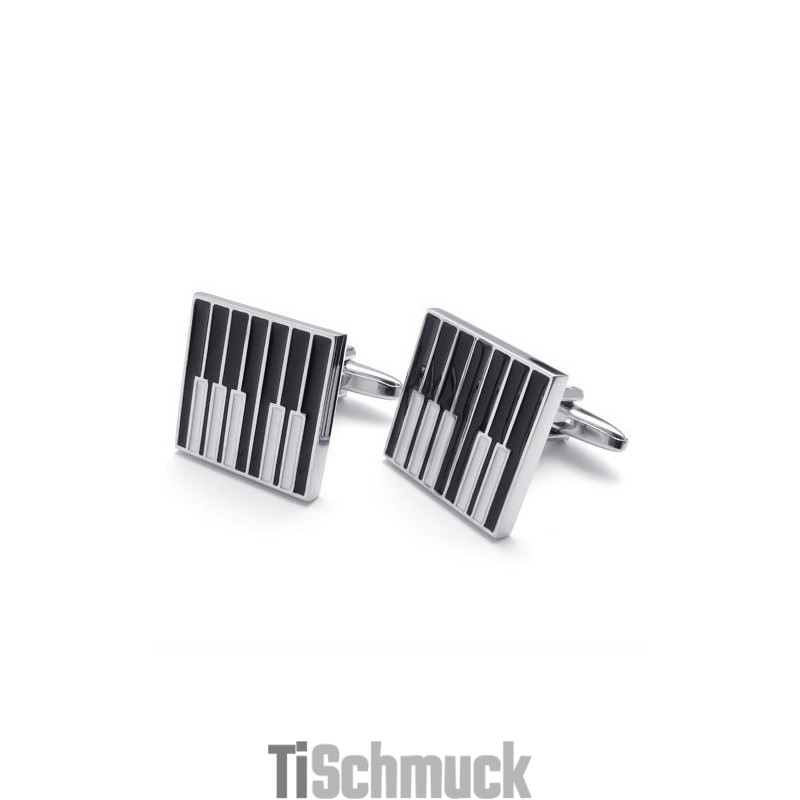 Professionelles Design Farbbrillanz Hochwertige Titan-Manschettenknöpfe