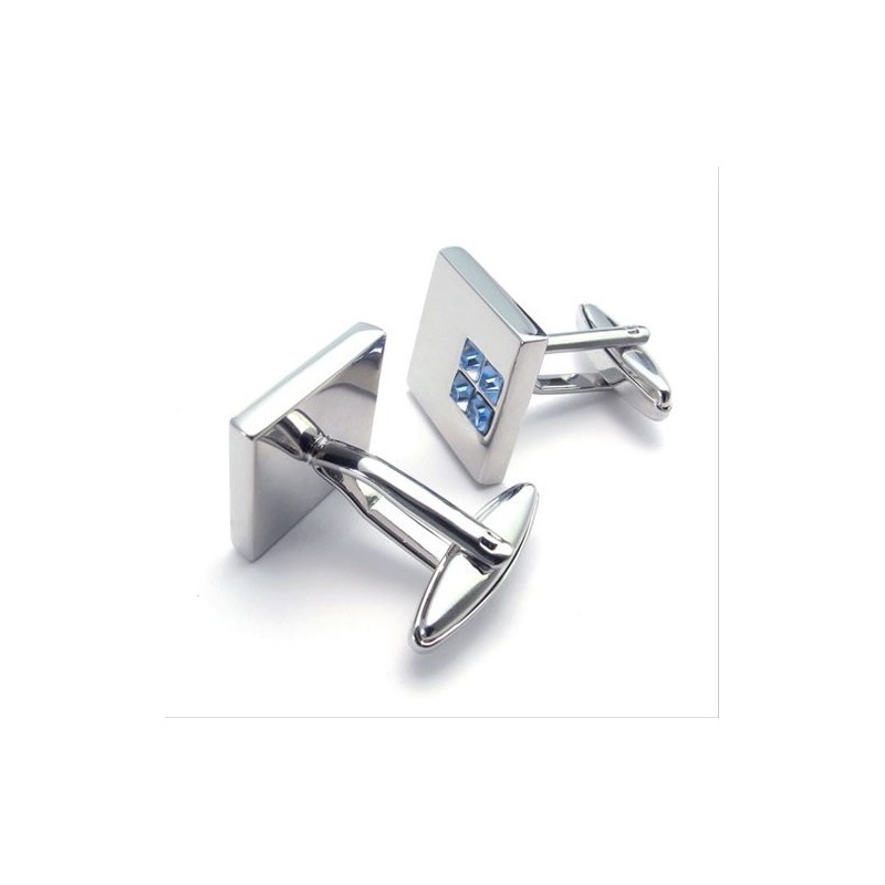 Elegante Form Farbbrillanz Hochwertige Titan Manschettenknöpfe