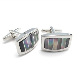 Professionelles Design Farbbrillanz Hervorragende Qualität Titan-Kupfer-Nickel-Manschettenknöpfe