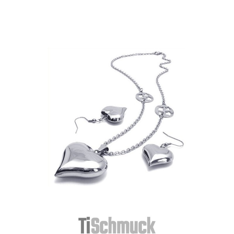 Wunderschönes Design Farbbrillanz Zuverlässige Qualität Titan Schmuckset Bestehend Aus Halskette, Anhänger, Ohrring Wunderschönes Design Farbbrillanz Zuverlässige Qualität Titan Schmuckset Bestehend Aus Halskette, Anhänger, Ohrring