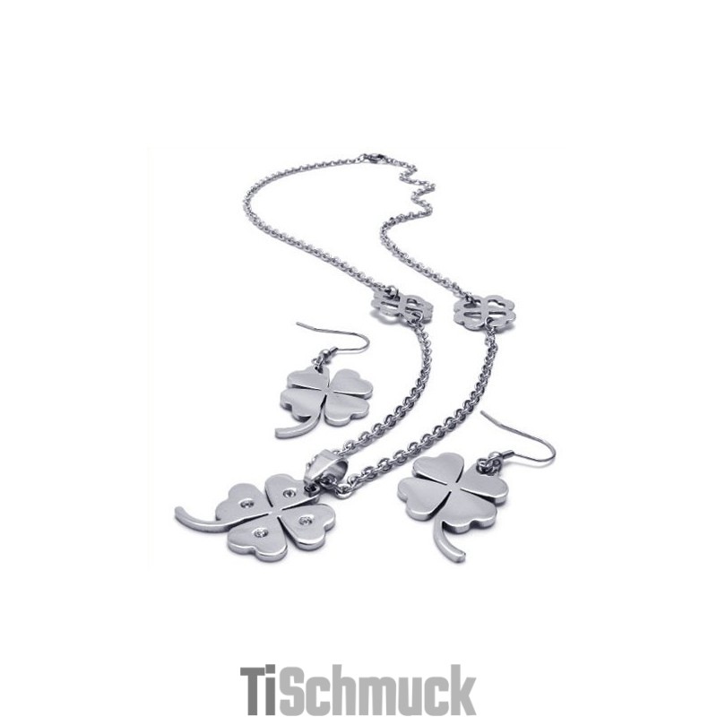 Elegante Form, Farbbrillanz, Hervorragende Qualität, Titan-Schmuckset Inklusive Halskette, Anhänger, Ohrring Elegante Form, Farbbrillanz, Hervorragende Qualität, Titan-Schmuckset Inklusive Halskette, Anhänger, Ohrring