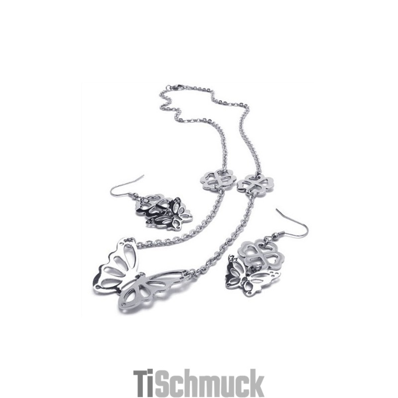 Attraktives Design Farbbrillanz Stabile Qualität Titan Schmuckset Bestehend Aus Halskette, Anhänger, Ohrring Attraktives Design Farbbrillanz Stabile Qualität Titan Schmuckset Bestehend Aus Halskette, Anhänger, Ohrring