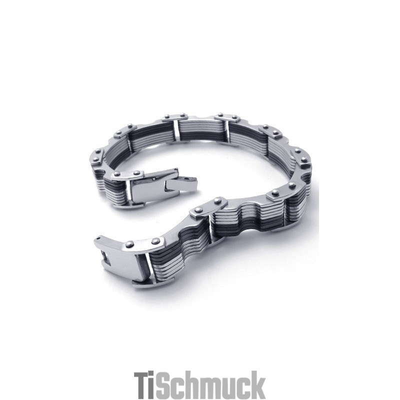 Gekonnte Verarbeitung Farbbrillanz Hochwertiges Titanarmband