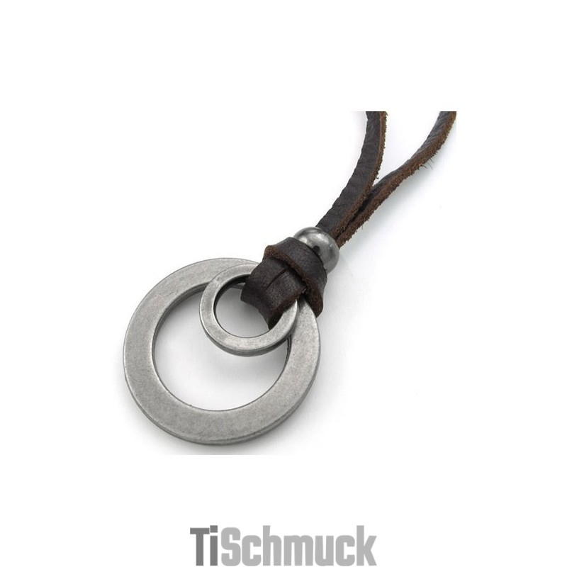 Geschicktes Design Zarte Farben Zuverlässige Qualität Titan Leder Halskette