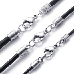 Professionelles Design Zarte Farben Die Königin Der Qualität Titan Leder Halskette