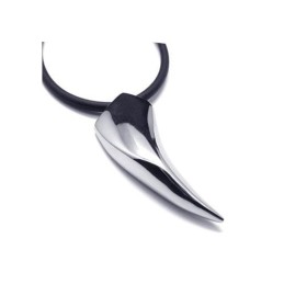 Herren-Halskettenanhänger Aus 316L-Reintitan Mit Tierzähnen