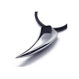 Herren-Halskettenanhänger Aus 316L-Reintitan Mit Tierzähnen