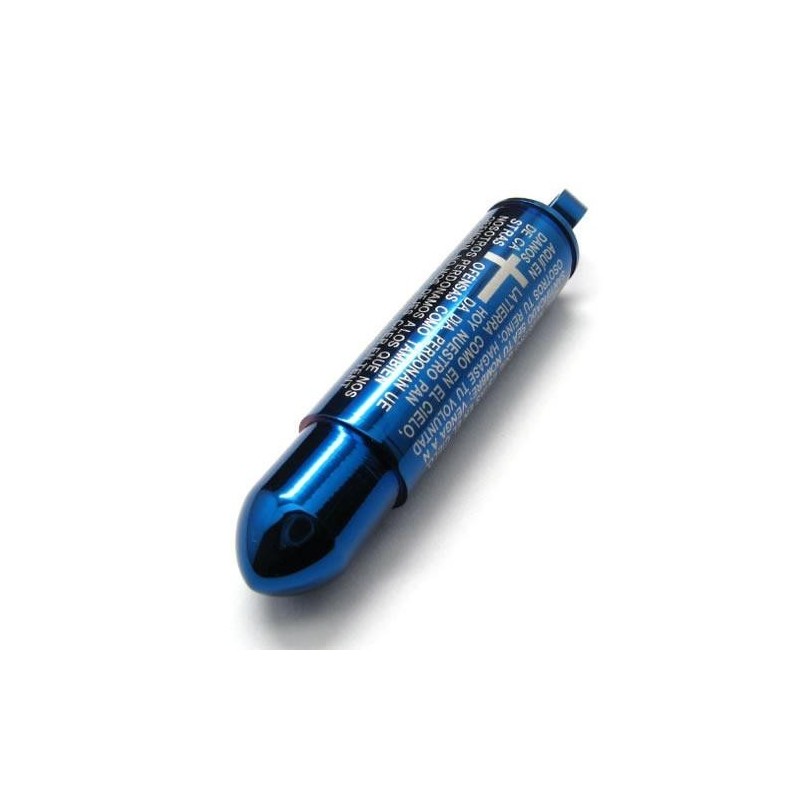 Herren Blau Reines Titan Kreuz Halskette Kugel Anhänger