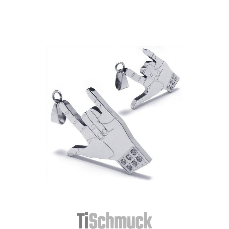 Herren-Halskette Mit Anhänger Aus Reinem Titan, Silberfarben (Neu) Herren-Halskette Mit Anhänger Aus Reinem Titan, Silberfarben (Neu)