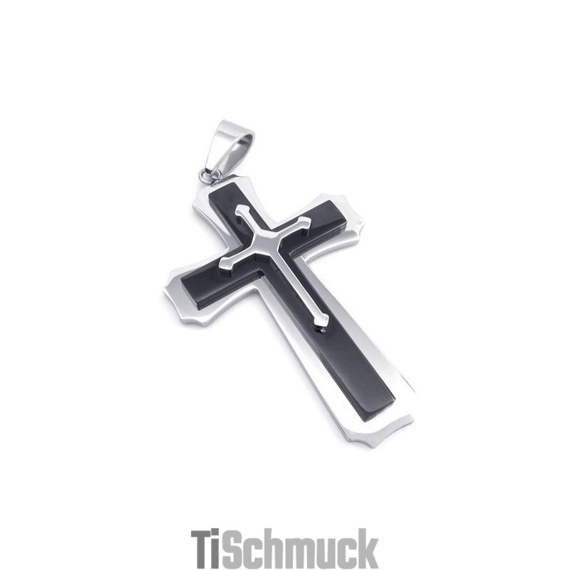 Fein Verarbeiteter, Zarter Farbton, Exzellente Qualität, Titan-Kreuzanhänger