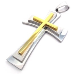 Attraktives Design Farbbrillanz Zuverlässiger Ruf Titan Kreuz Anhänger