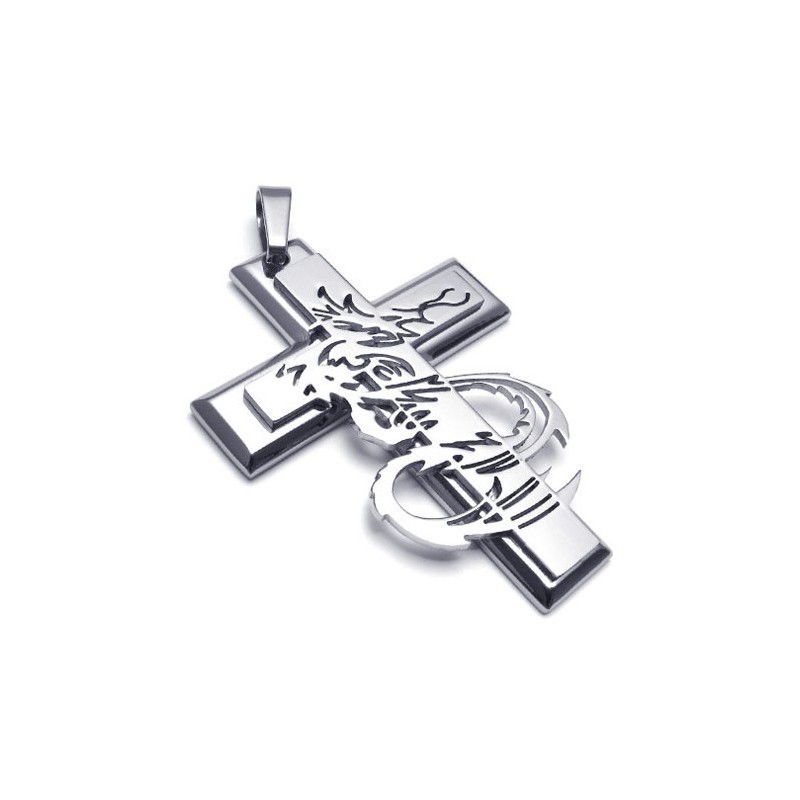 Modernes Design Farbbrillanz Eine Lange Geschichte Titan Kreuz Anhänger