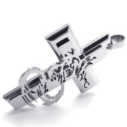 Modernes Design Farbbrillanz Eine Lange Geschichte Titan Kreuz Anhänger